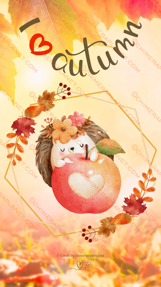 I love autumn. E-Card