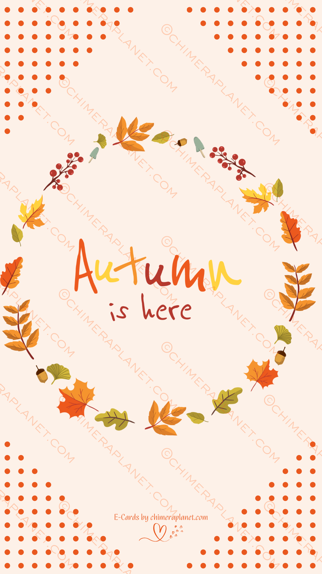 Autumn is here. E-Card