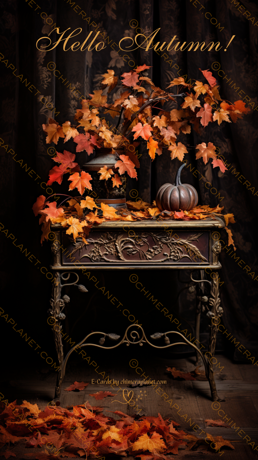 Hello Autumn #3. E-Card