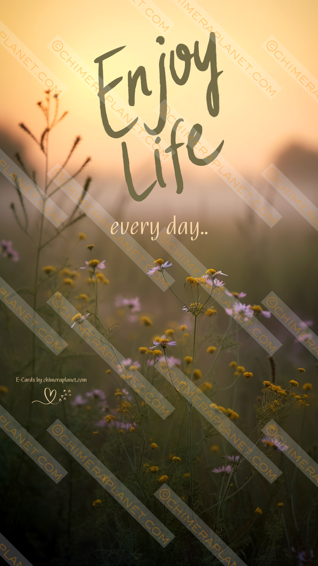 Enjoy life. E-Card