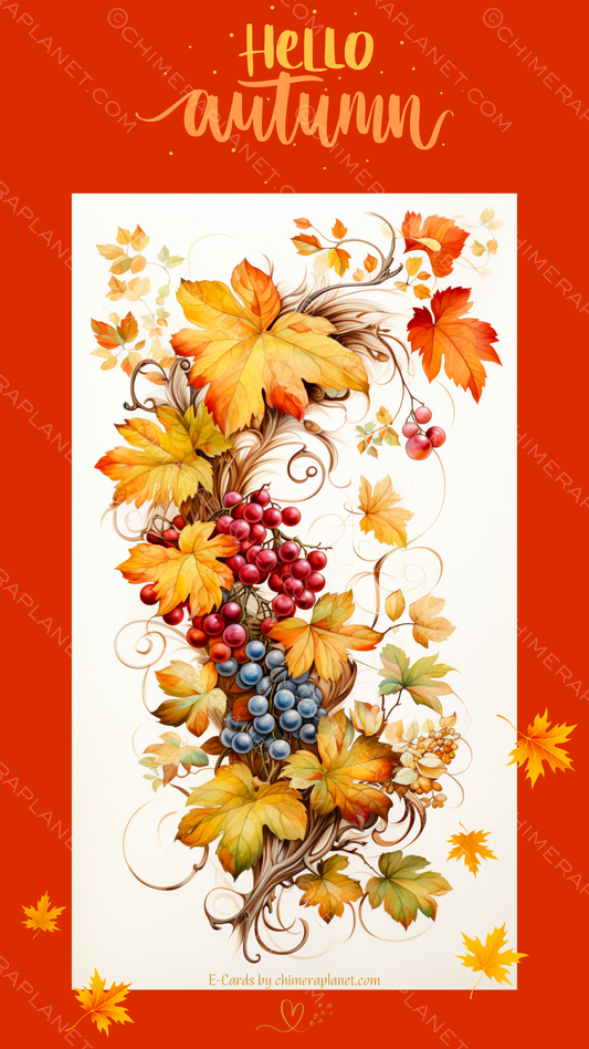 Hello Autumn #4. E-Card