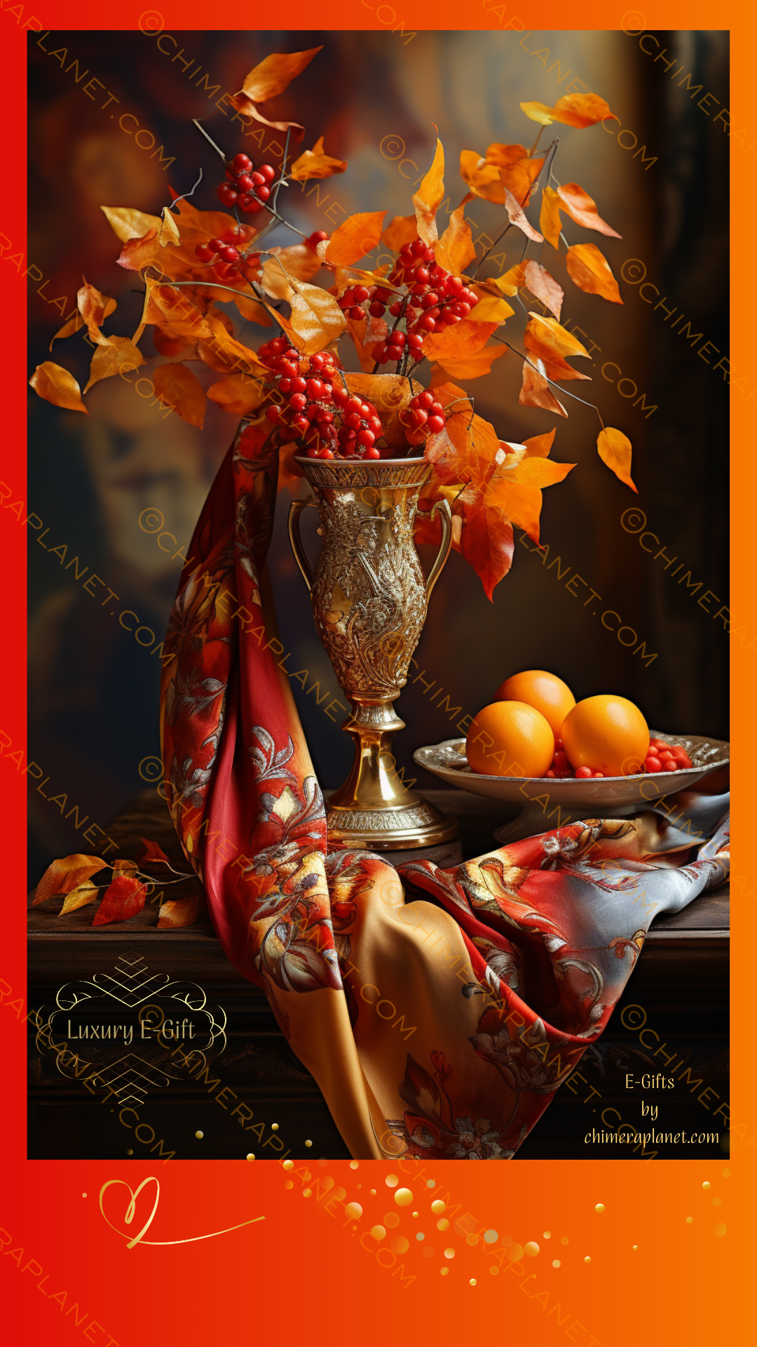 Autumn bouquet # 2. Luxury E-gift