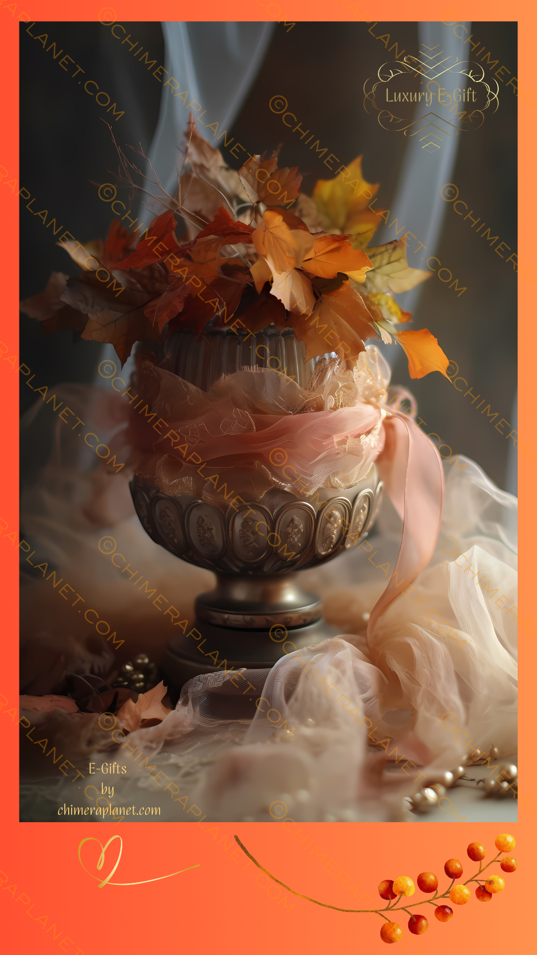 Autumn bouquet # 1. Luxury E-gift