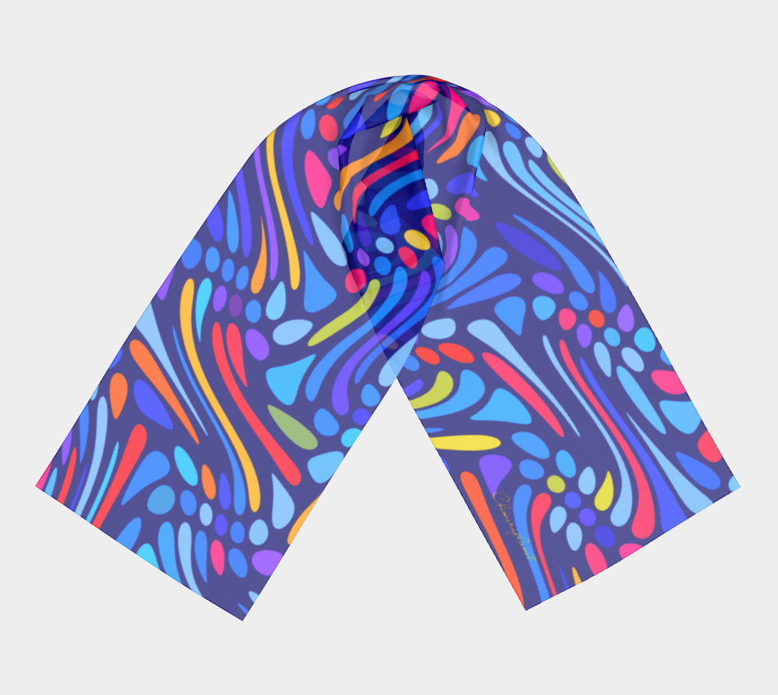 Happy summer. Evening breeze. Long Scarf - Exclusive design by Art Mania!