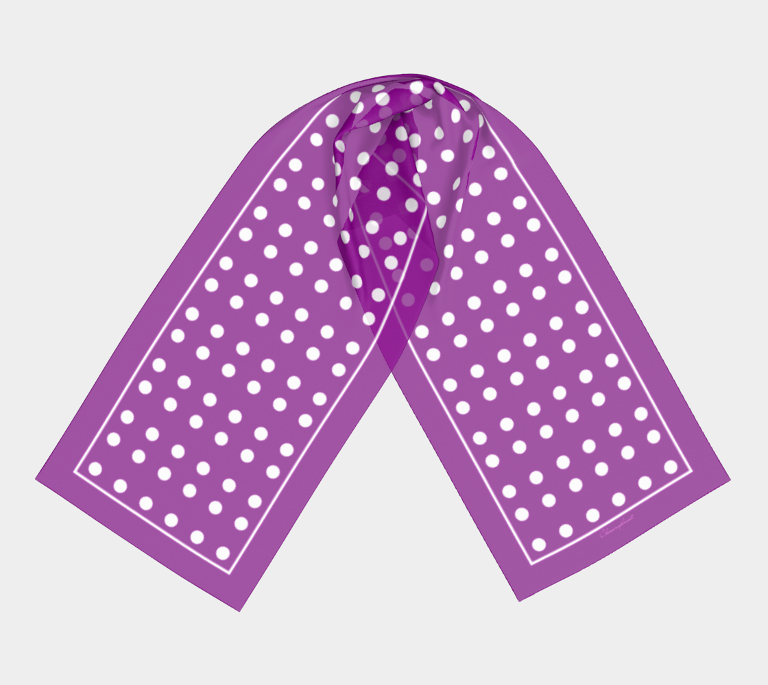 Circles. Violet Long Scarf - Exclusive design by Art Mania!