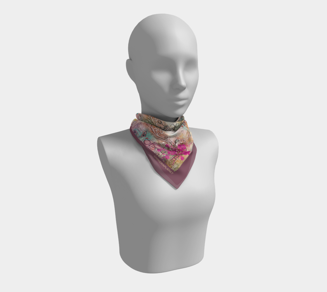 Elegant bordo. Square Scarf