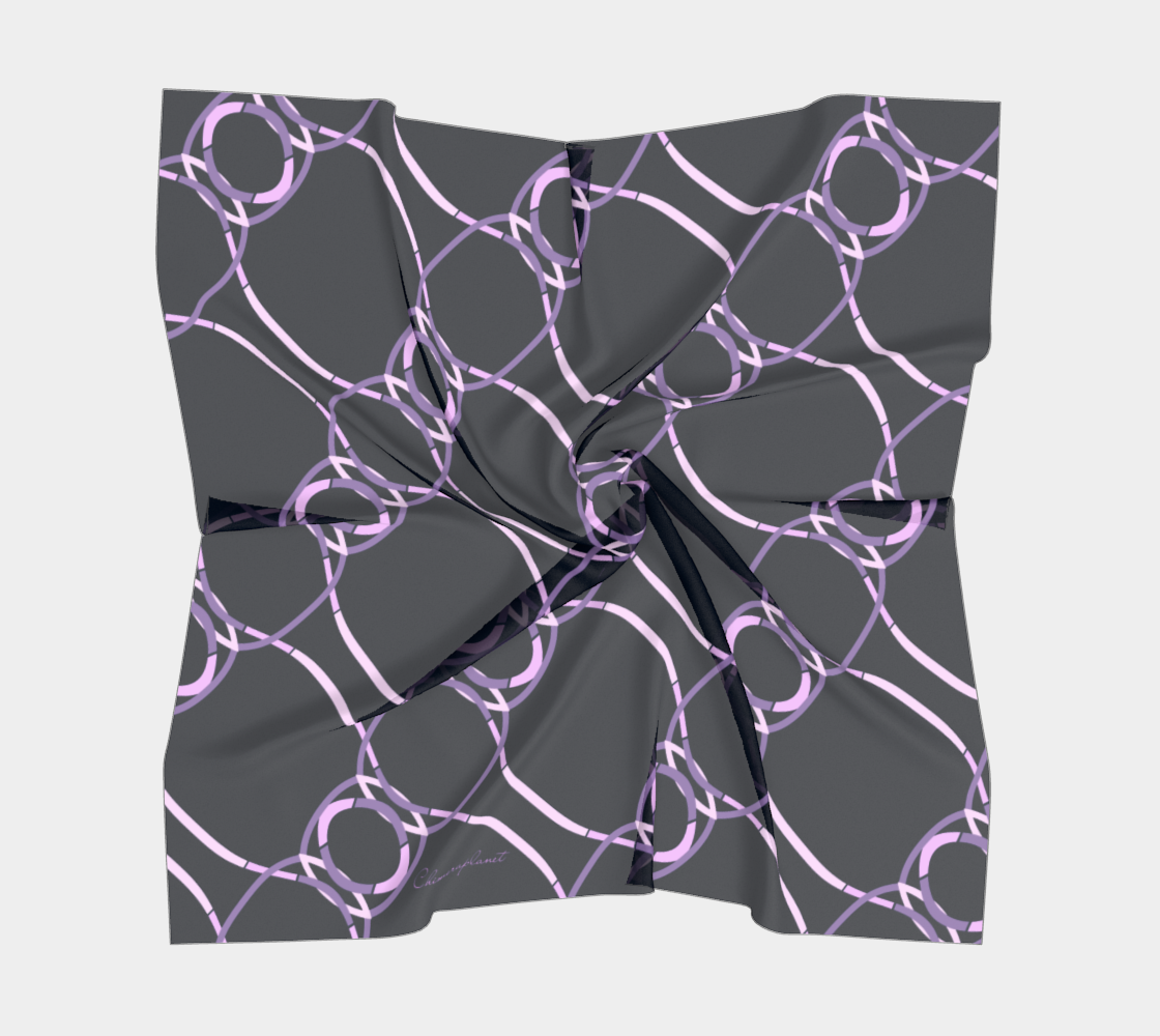 Colorful mosaic. Violet chains. Scarf