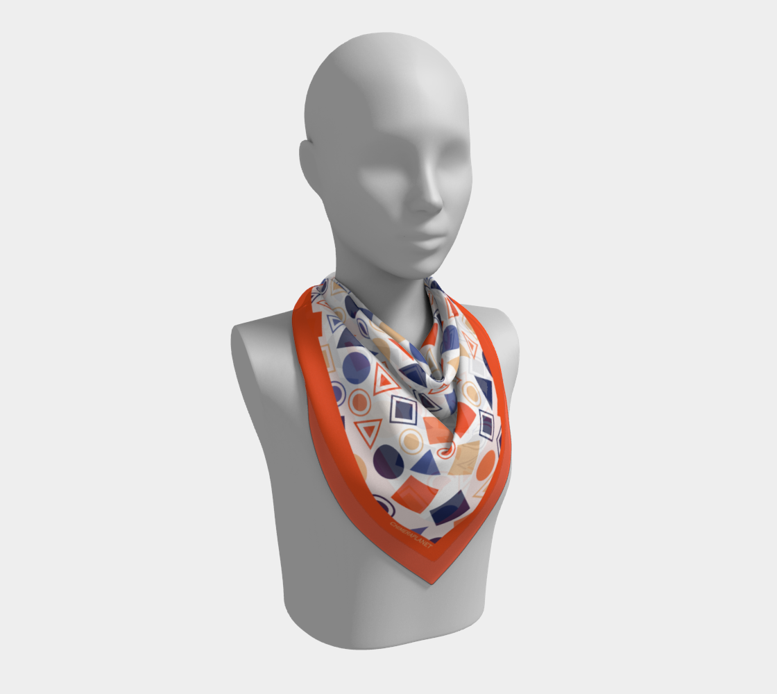 Colorful geometry. Square Scarf