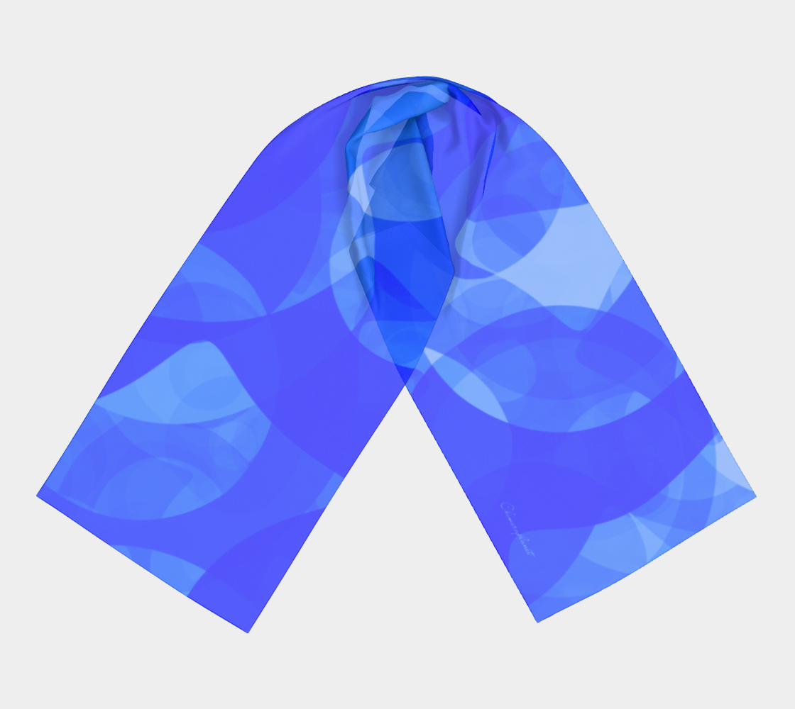 Blue aura. Long Scarf - Exclusive design by Art Mania!