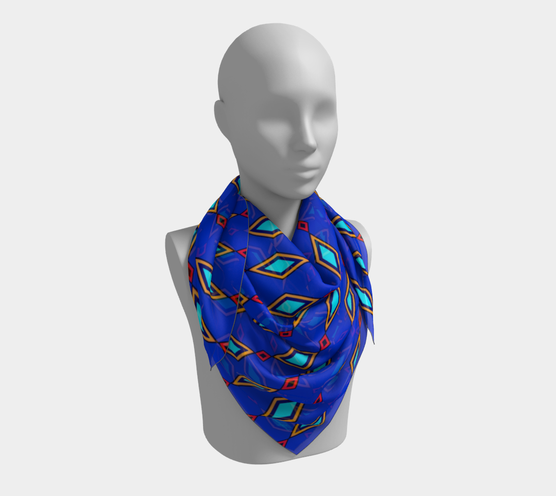 Colorful rhombuses. Scarf