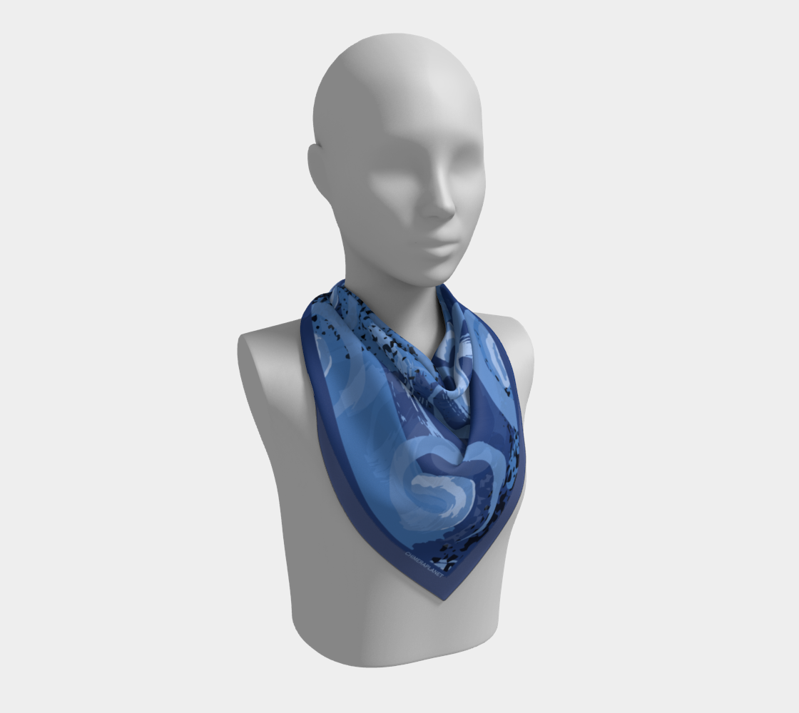 Deep blue. Square Scarf