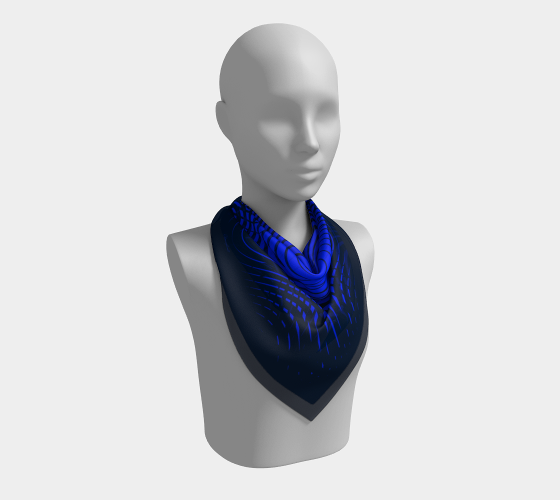 Abstract forms. Blue Scarf