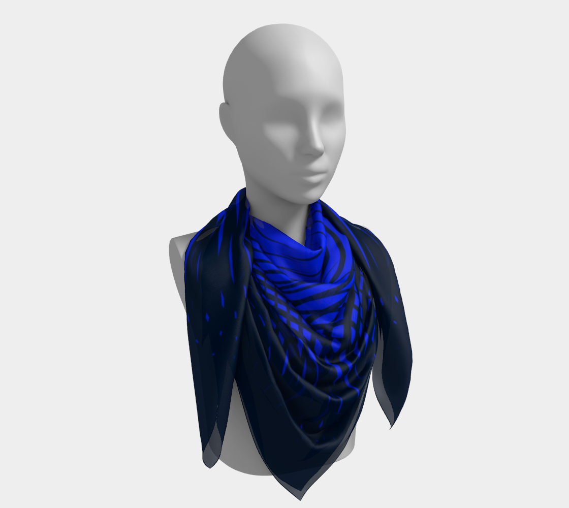 Abstract forms. Blue Scarf