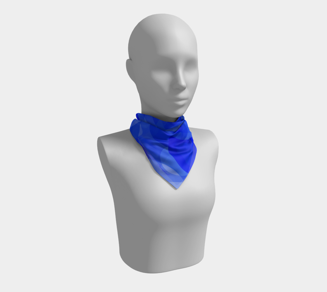 Blue aura. Scarf