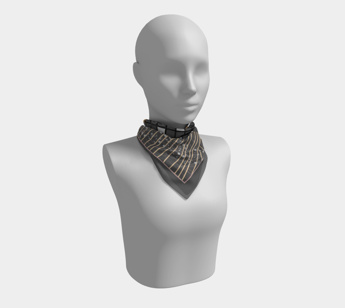 Elegant Grey Square Scarf