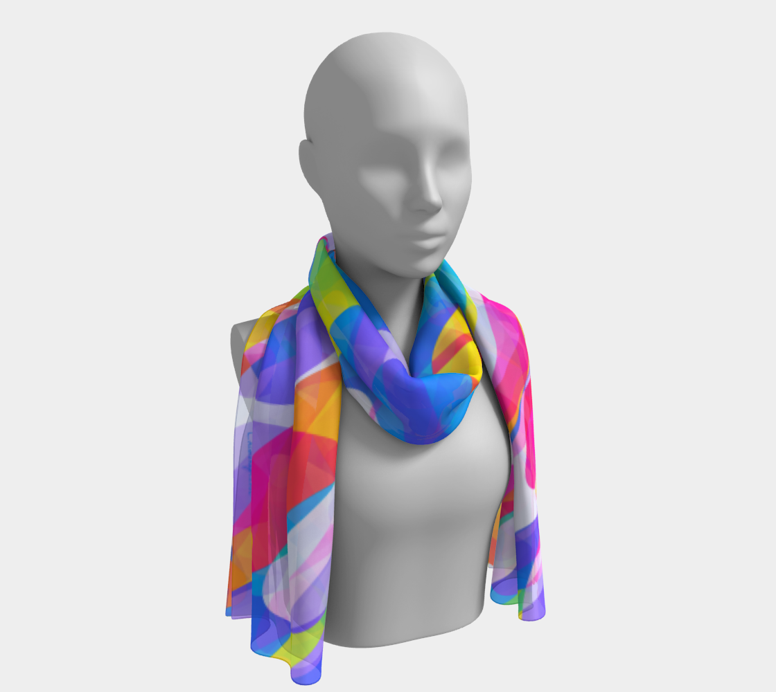 Spring splash. Long Scarf - Exclusive design by Art Mania!