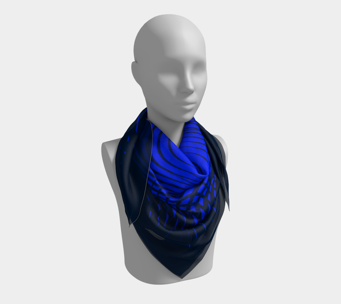 Abstract forms. Blue Scarf