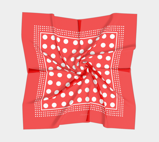 Dots. Red Scarf