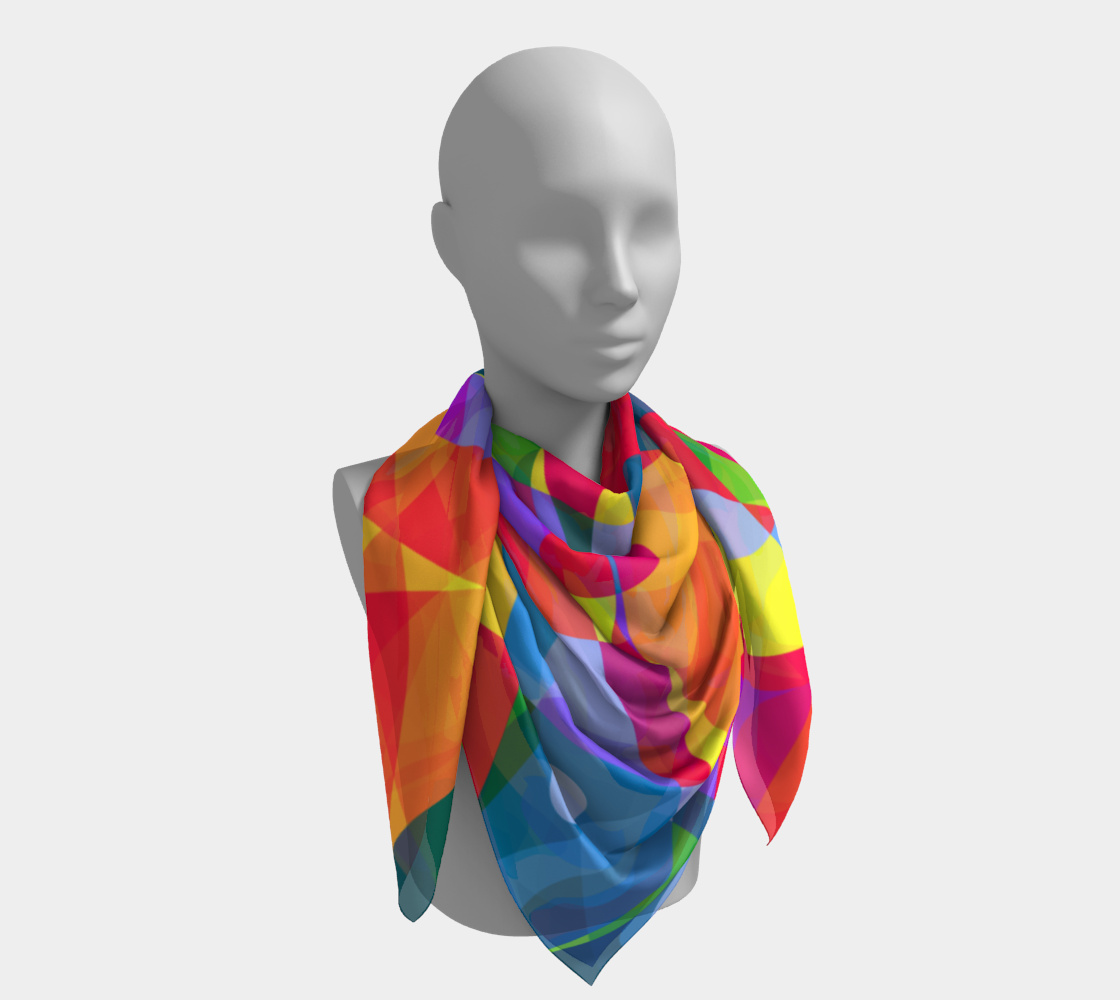 Tropical breeze. Colorful Scarf