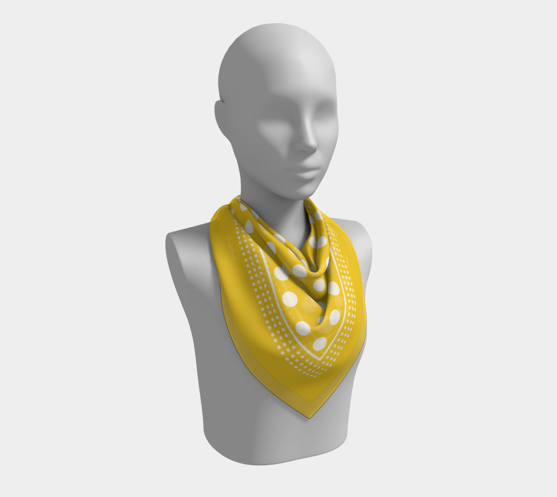 Dots. Yellow Scarf