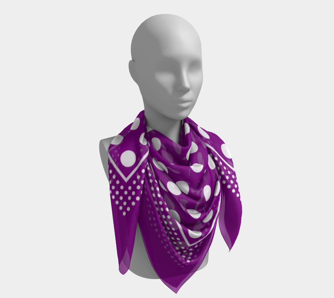 Dots. Violet Scarf