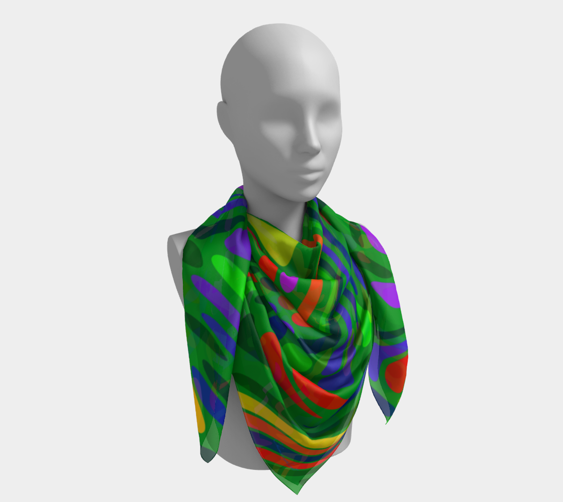 Happy summer. Green Scarf