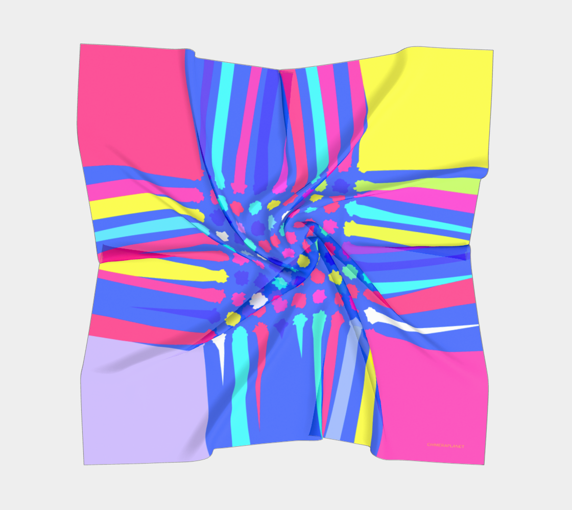 Funny colors. Pink/blue/yellow. Scarf