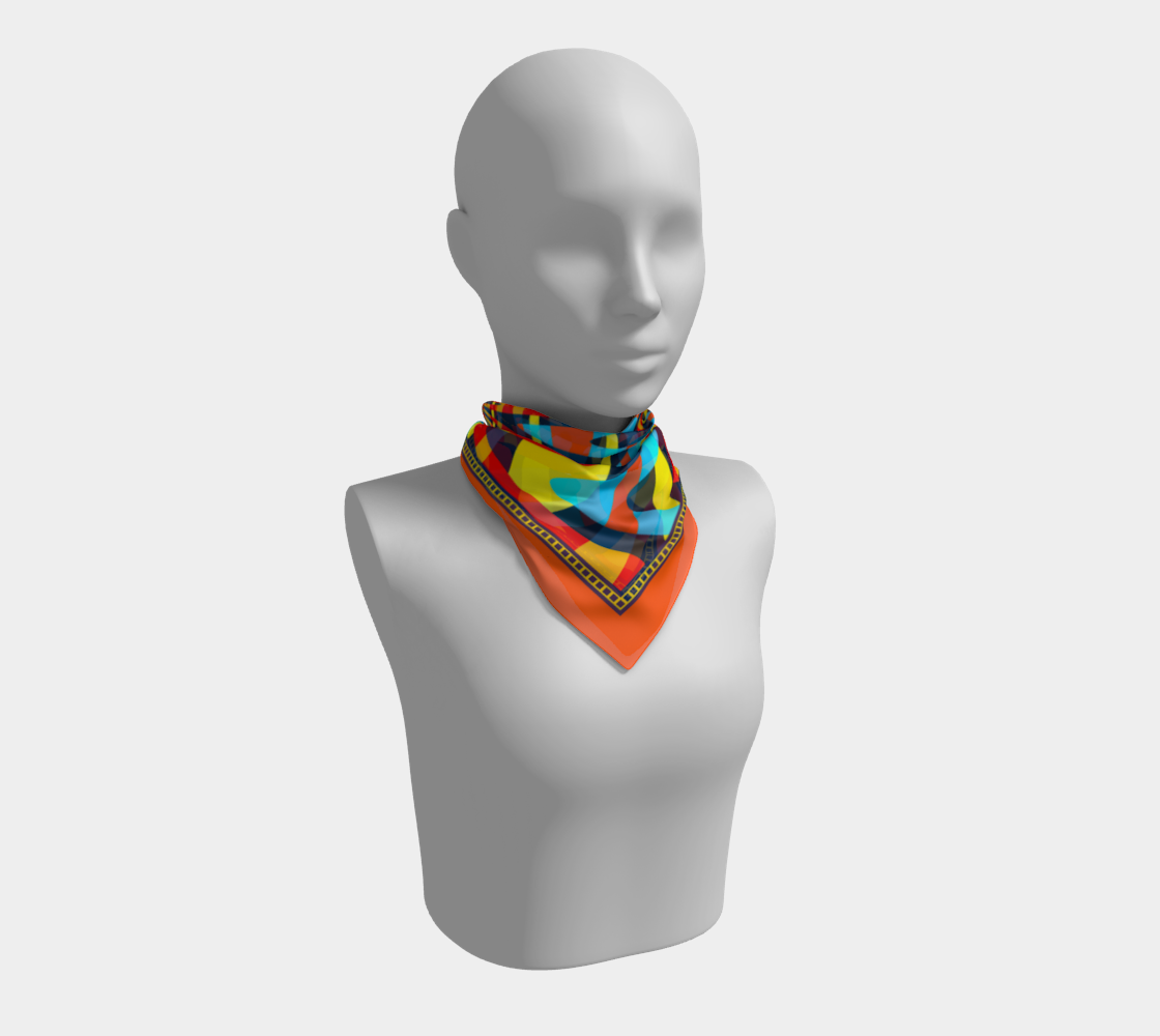 Tropical fest. Orange Scarf