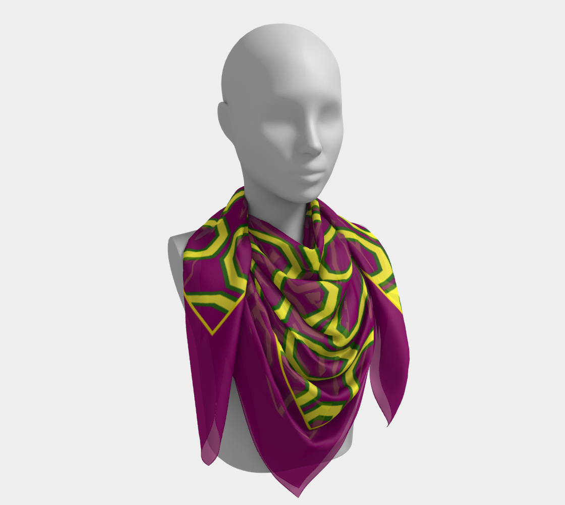 Colorful rings. Violet Scarf