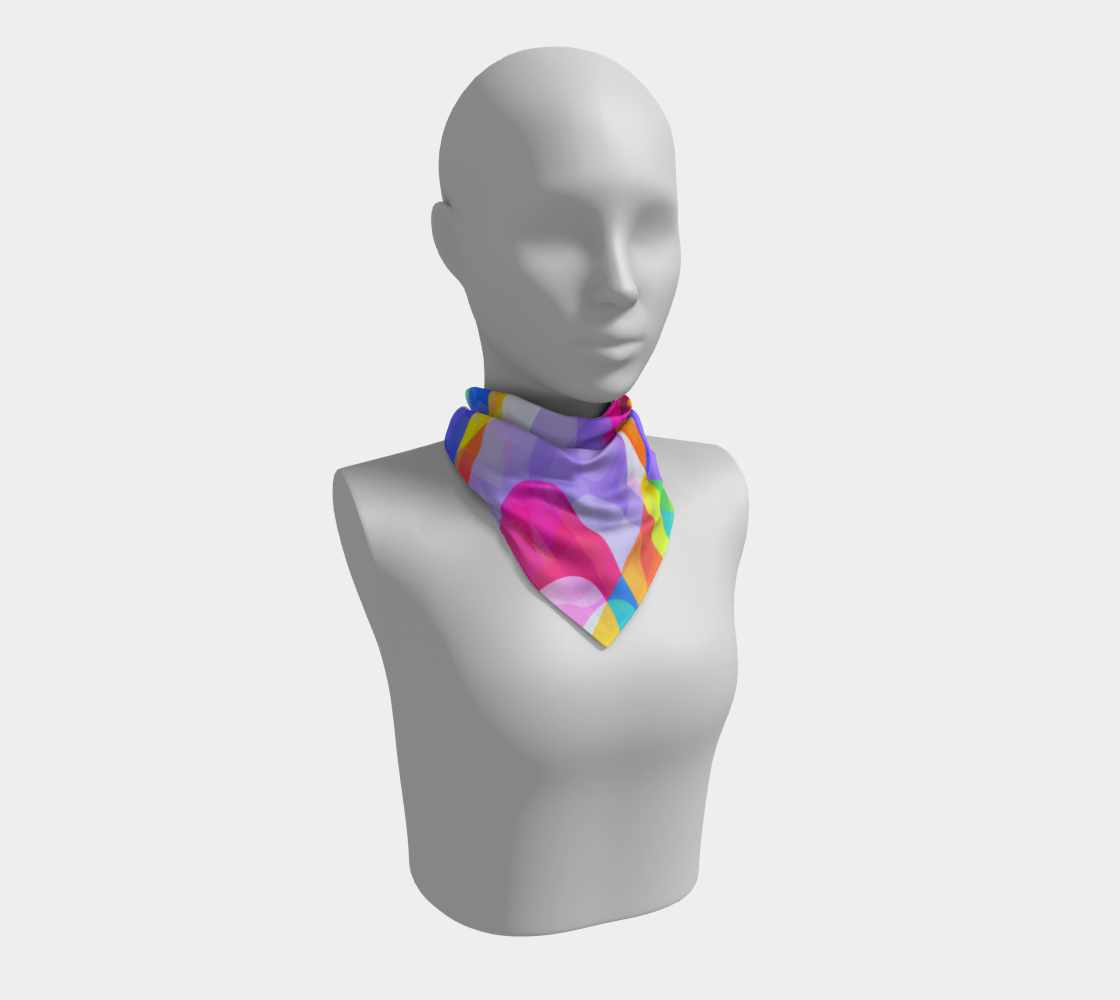 Spring Splash. Colorful Scarf