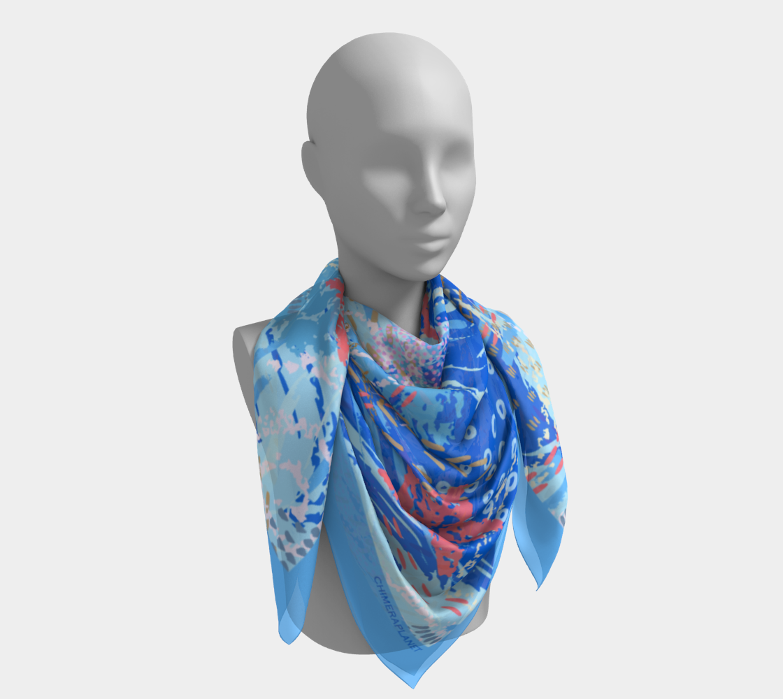 Blue sea. Square Scarf