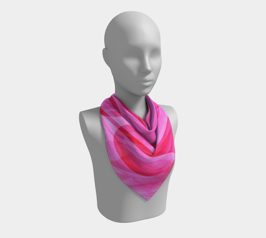 Tulip theme. Pink Scarf