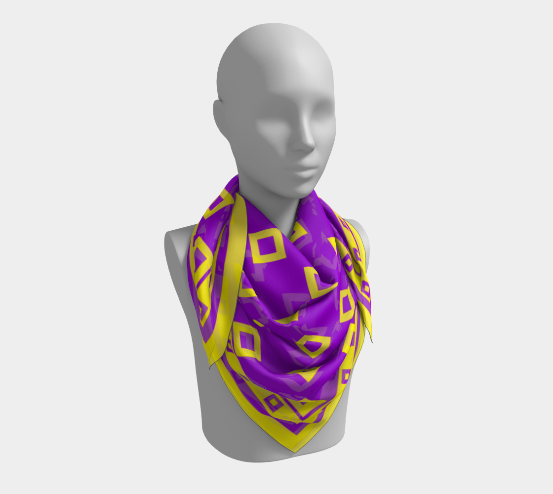 Square pattern. Violet Scarf