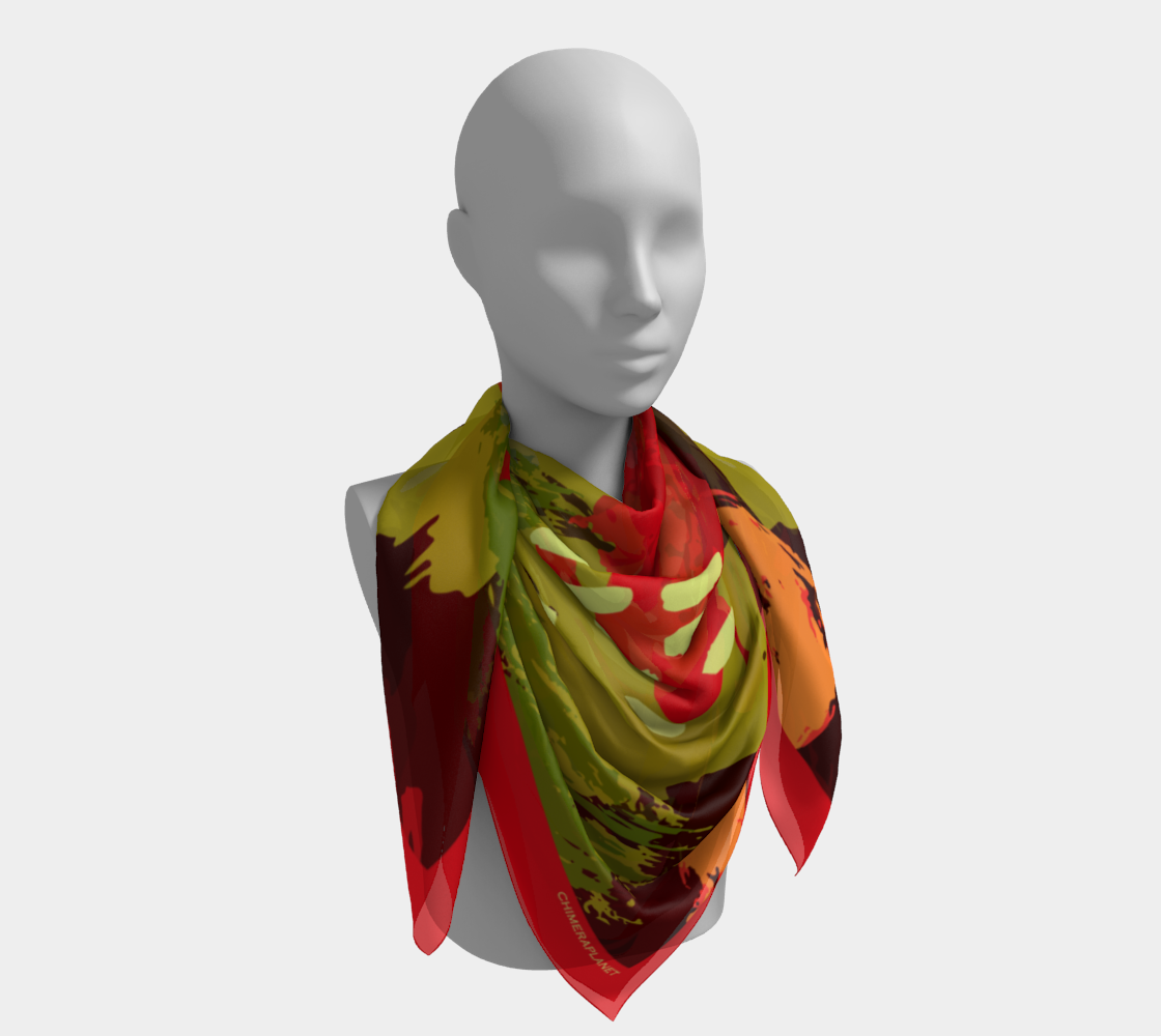 Fatale red. Square Scarf