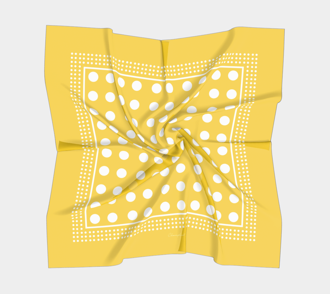 Dots. Yellow Scarf