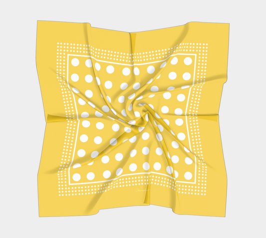 Dots. Yellow Scarf