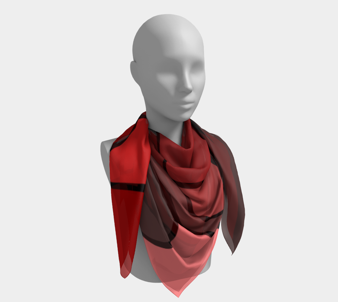 Shades of red. Scarf