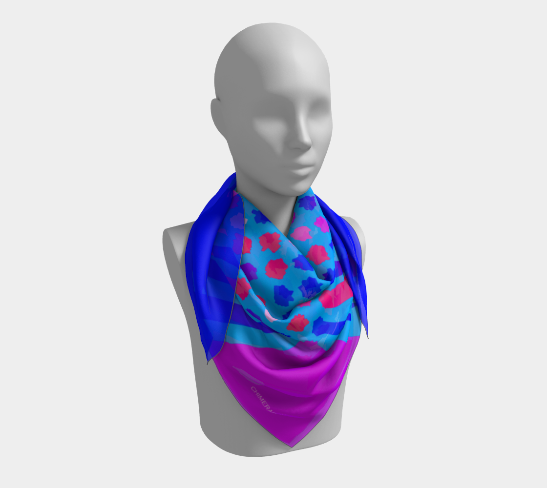 Funny colors. Blue/violet/pink. Scarf