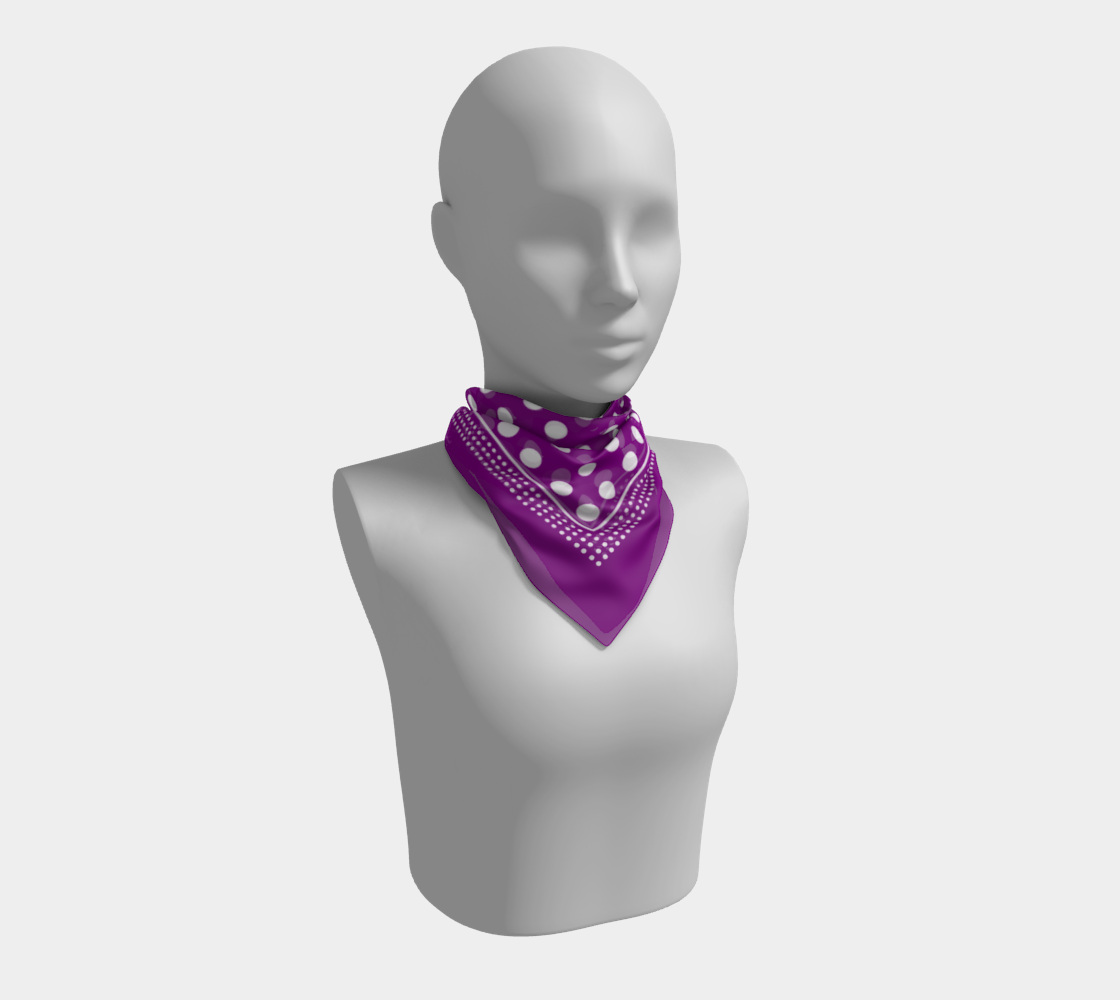 Dots. Violet Scarf