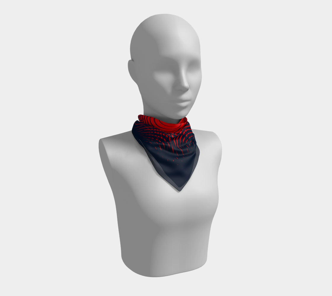 Abstract forms. Red Scarf