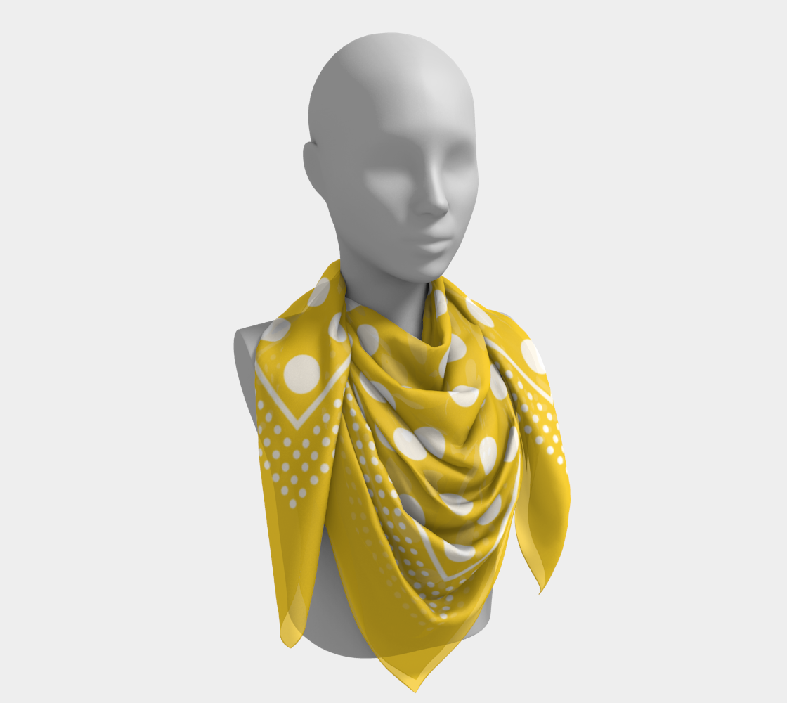 Dots. Yellow Scarf