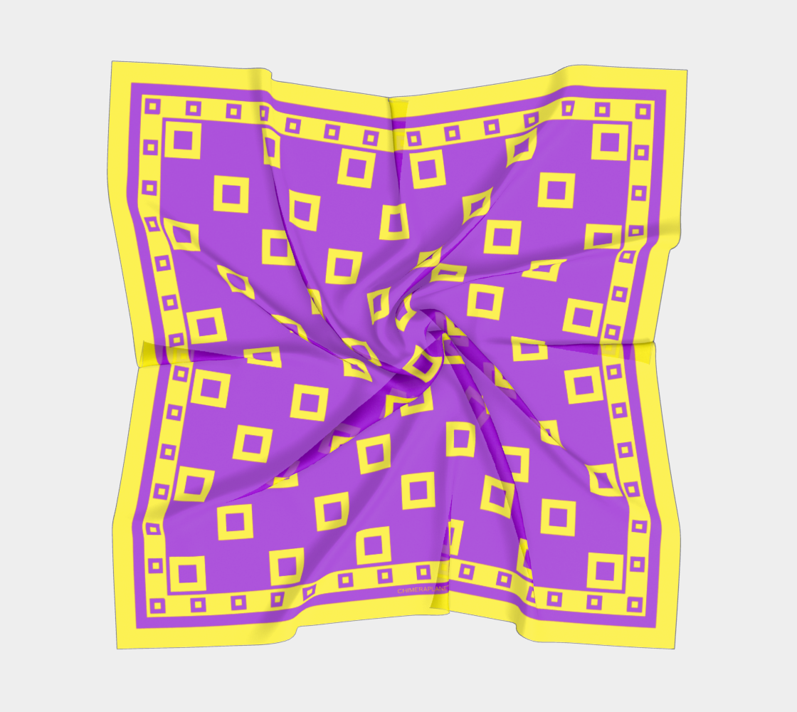 Square pattern. Violet Scarf