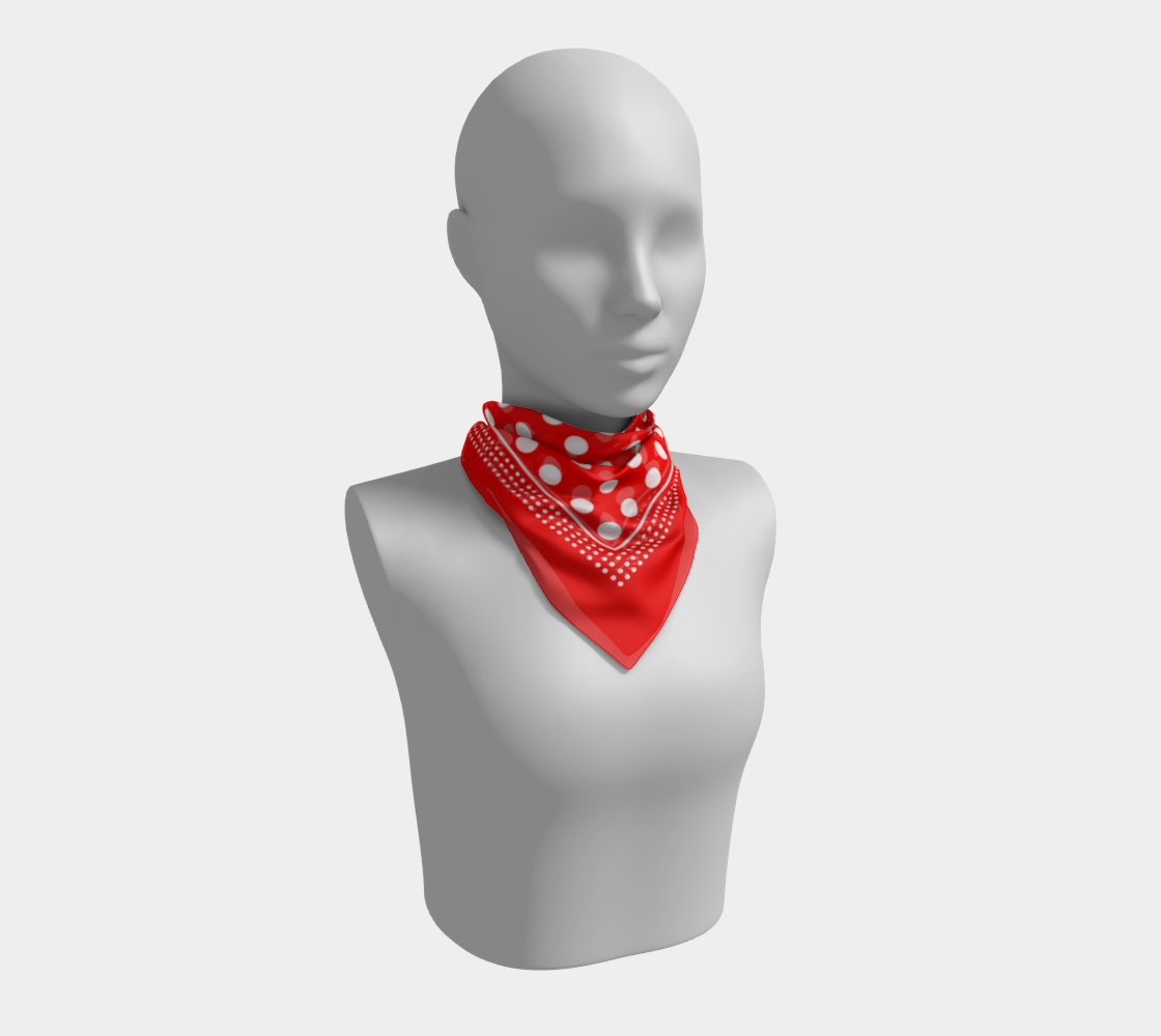 Dots. Red Scarf