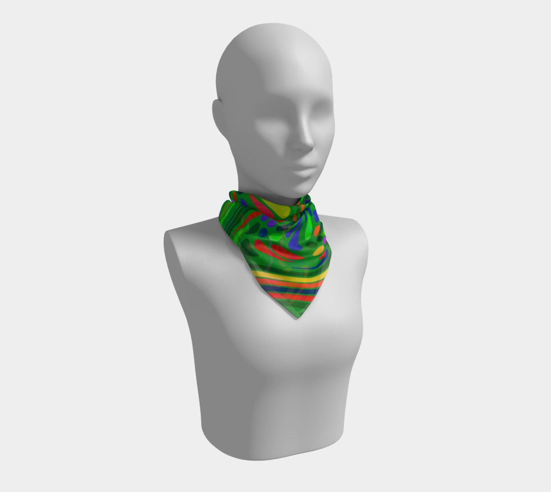 Happy summer. Green Scarf