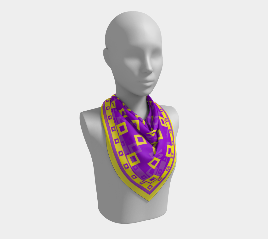 Square pattern. Violet Scarf