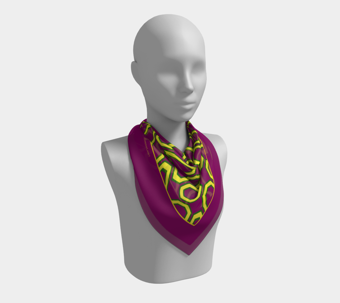 Colorful rings. Violet Scarf