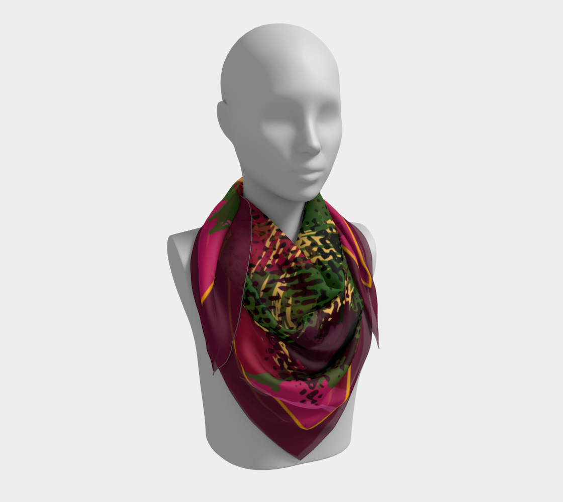 Bordo abstraction. Square Square Scarf