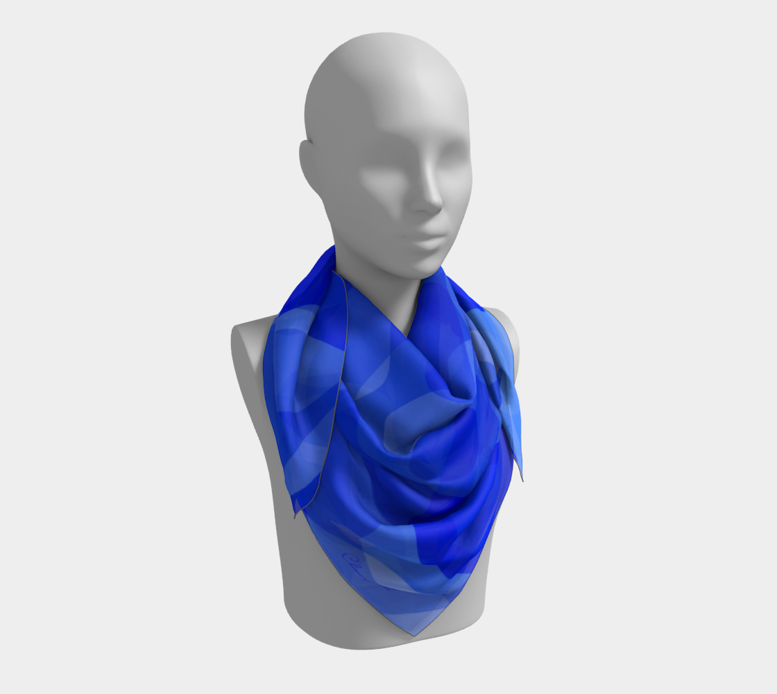 Blue aura. Scarf