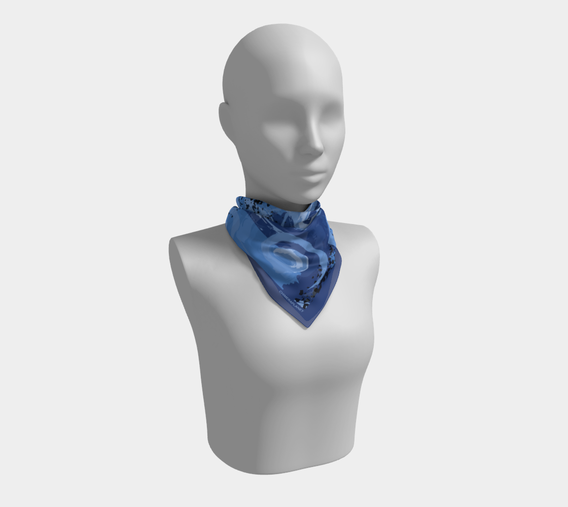 Deep blue. Square Scarf