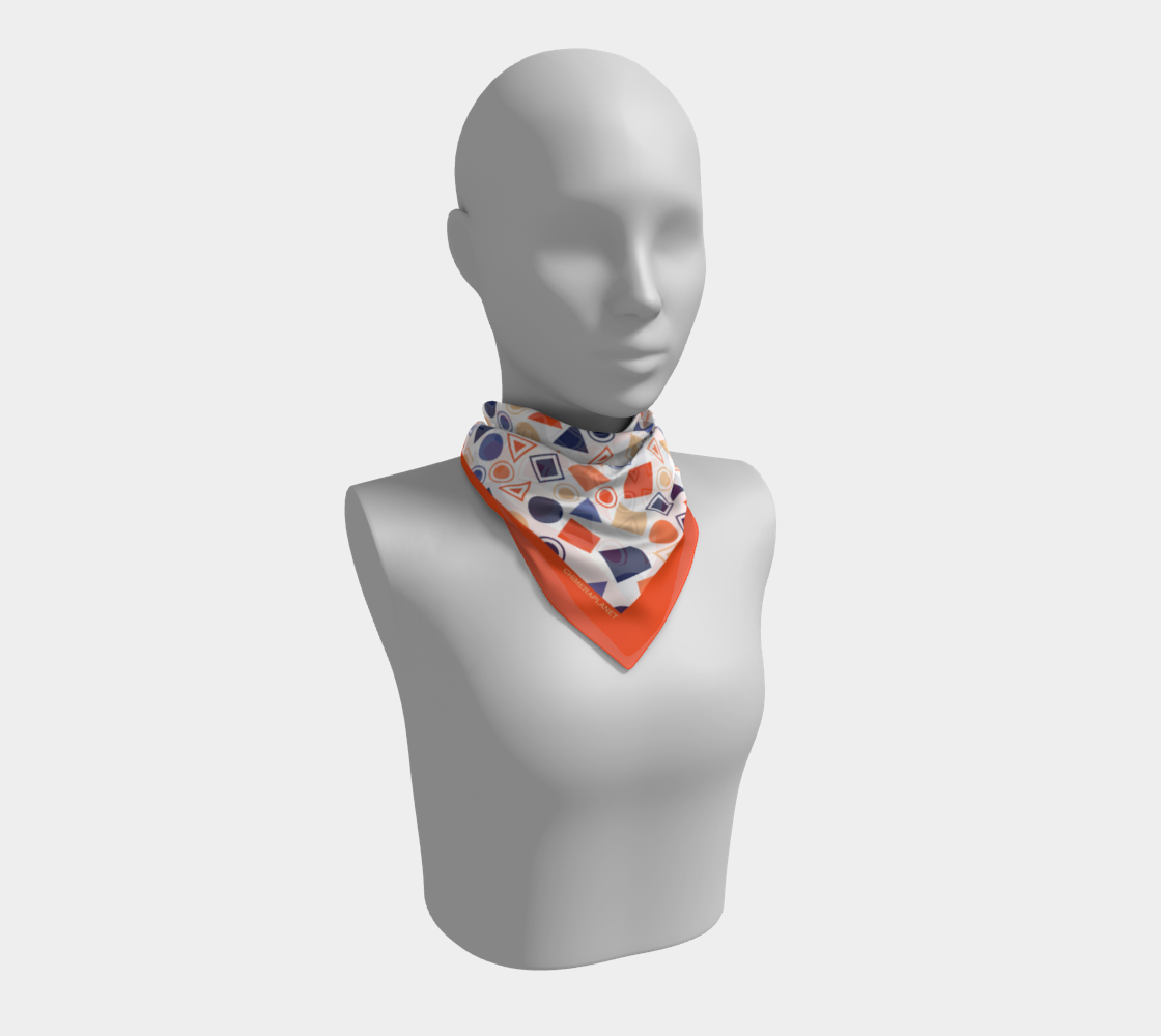 Colorful geometry. Square Scarf